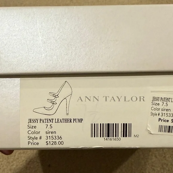 Ann Taylor Maroon Patent Leather Heels - Picture 2 of 6